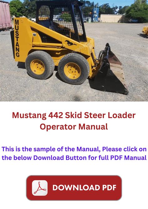 mustang 442 skid steer specifications|mustang skid steer specifications.